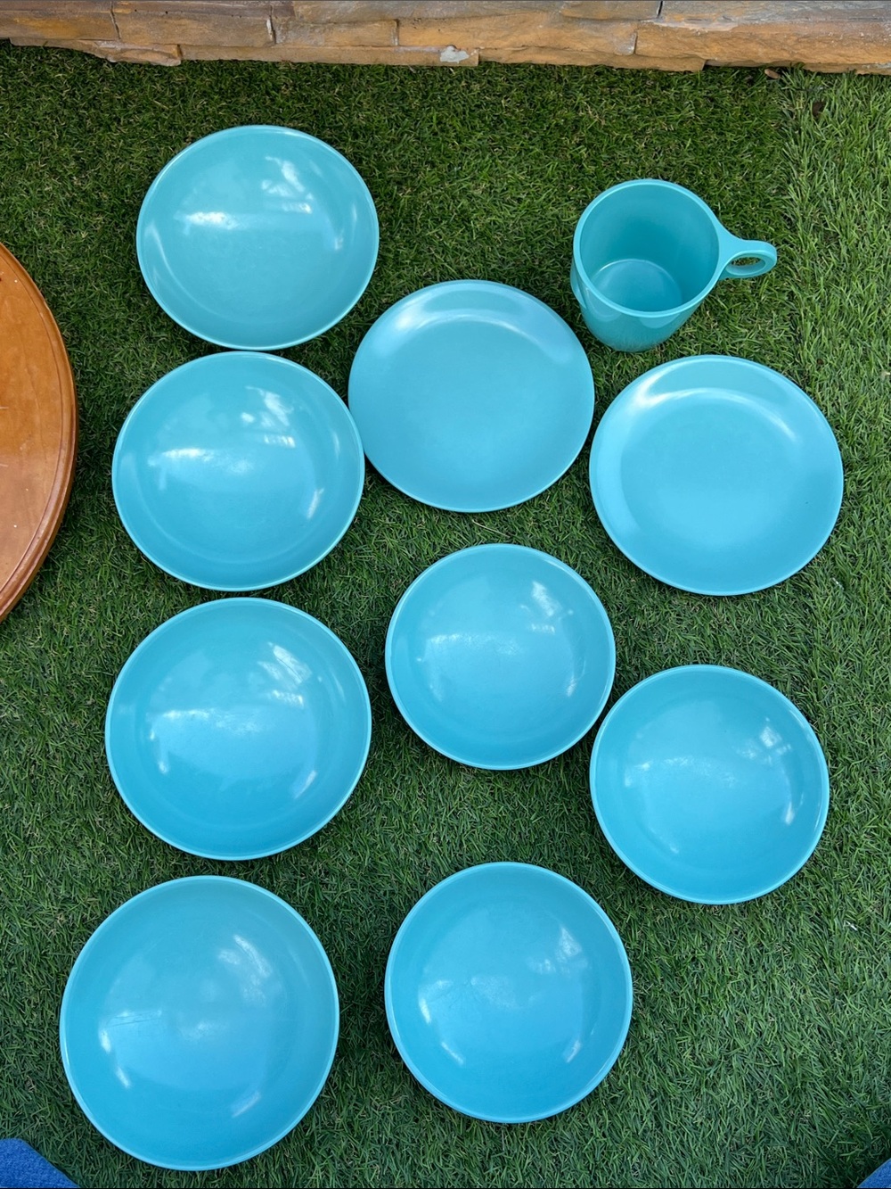 VINTAGE Melmac random kitchen dish lot made in Canada 🍁 MCM turquoise blue - Picture 7 of 8